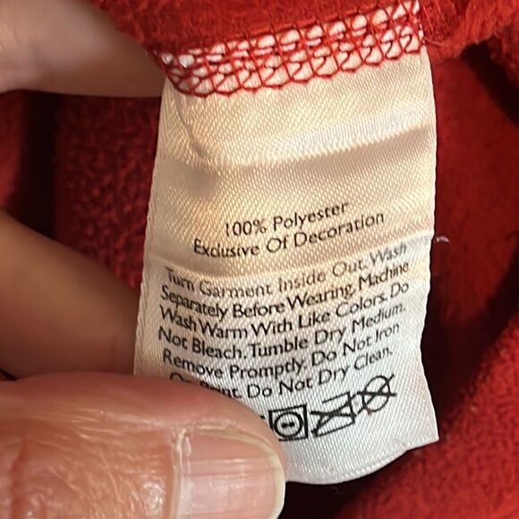 First Ascent Eddie Bauer Red 1/4 Zip Fleece Large - Picture 5 of 5